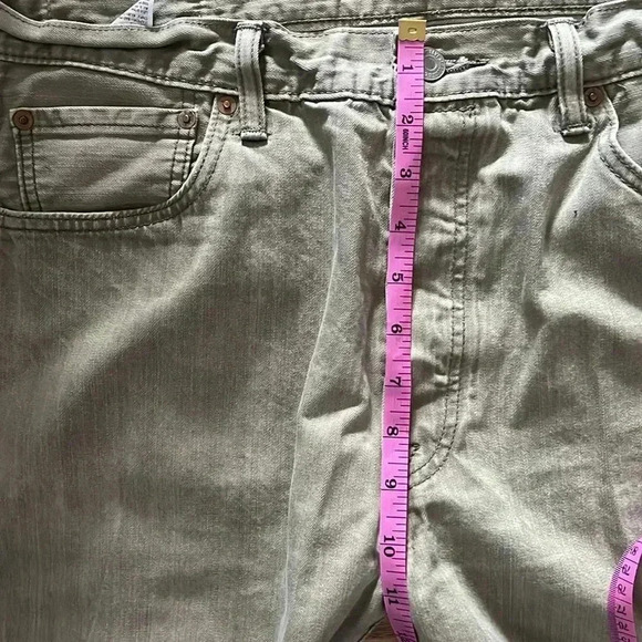 [W36L32]Levi’s 501  Dusty Green Straight Jeans - Picture 9 of 10